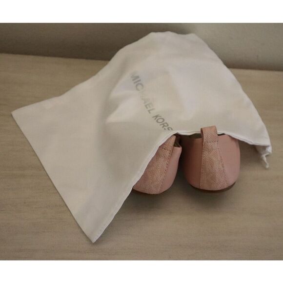 Michael Kors ME22A Women's Sz 7.5M Rose Pink Juliette Slip-On Flats Shoes - Picture 10 of 10